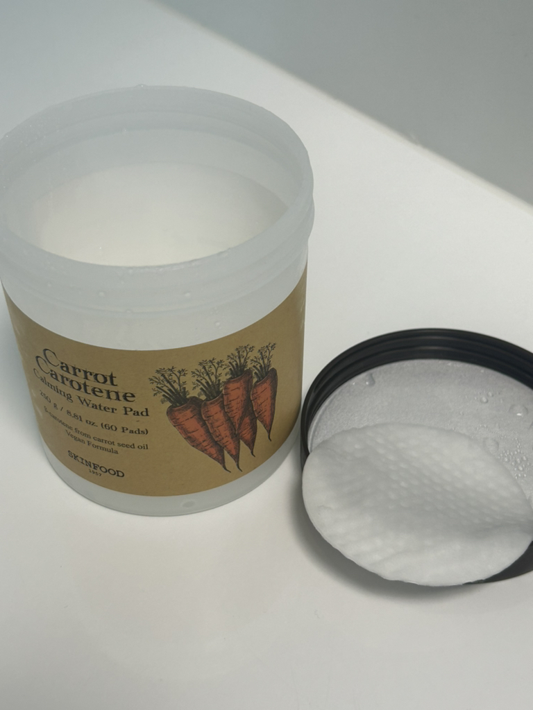 胡萝卜素卡明水化妆棉的真实用户使用照片