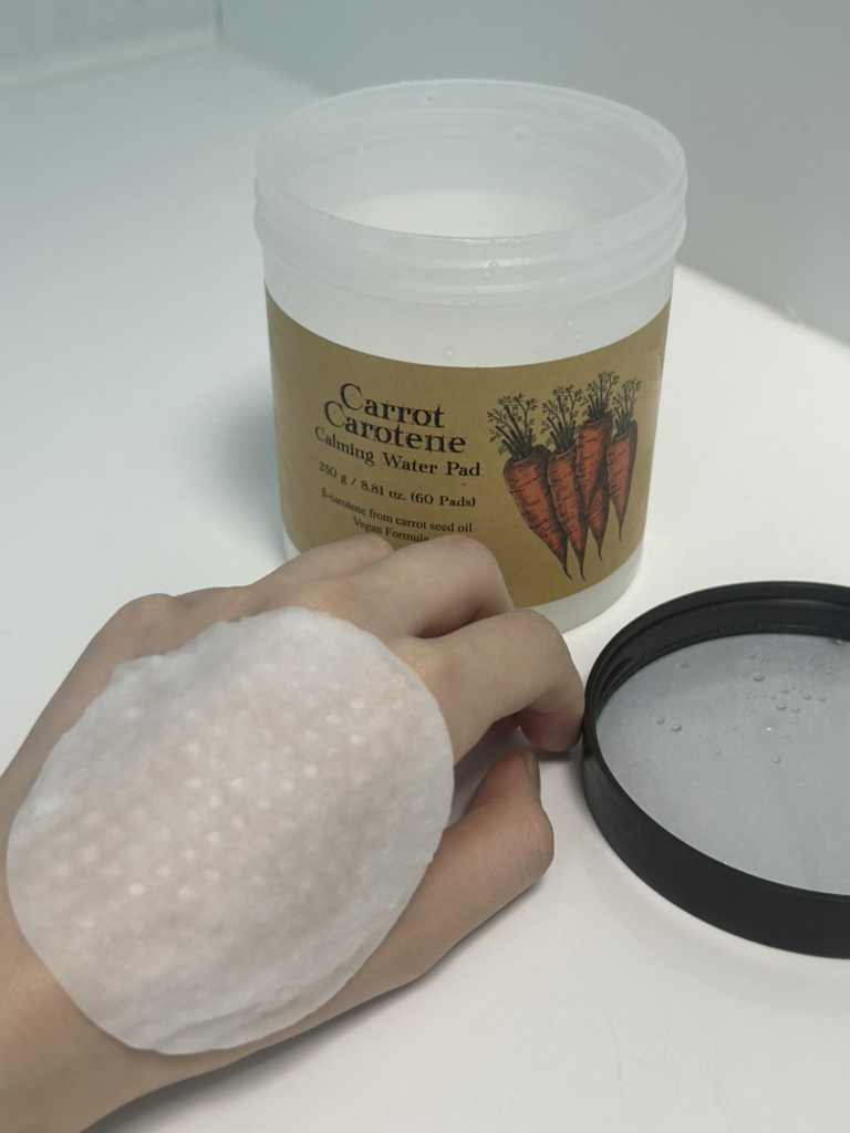 胡萝卜素卡明水化妆棉的真实用户使用照片