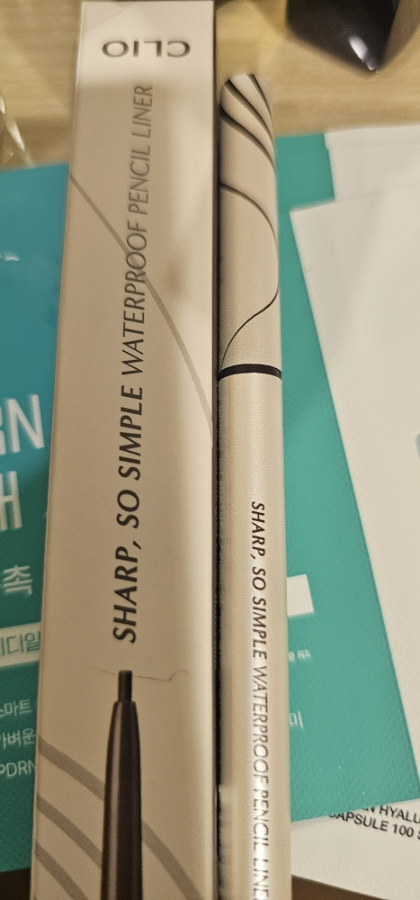 클리오 (CLIO) 샤프 쏘 심플 워터프루프 펜슬라이너 [4호 다크브라운] review image