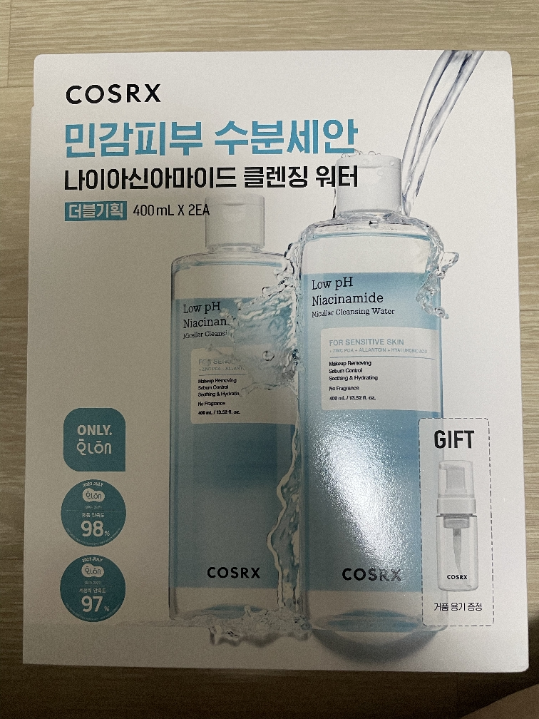 코스알엑스 (COSRX) 약산성 나이아신아마이드 미셀라 클렌징 워터 review image