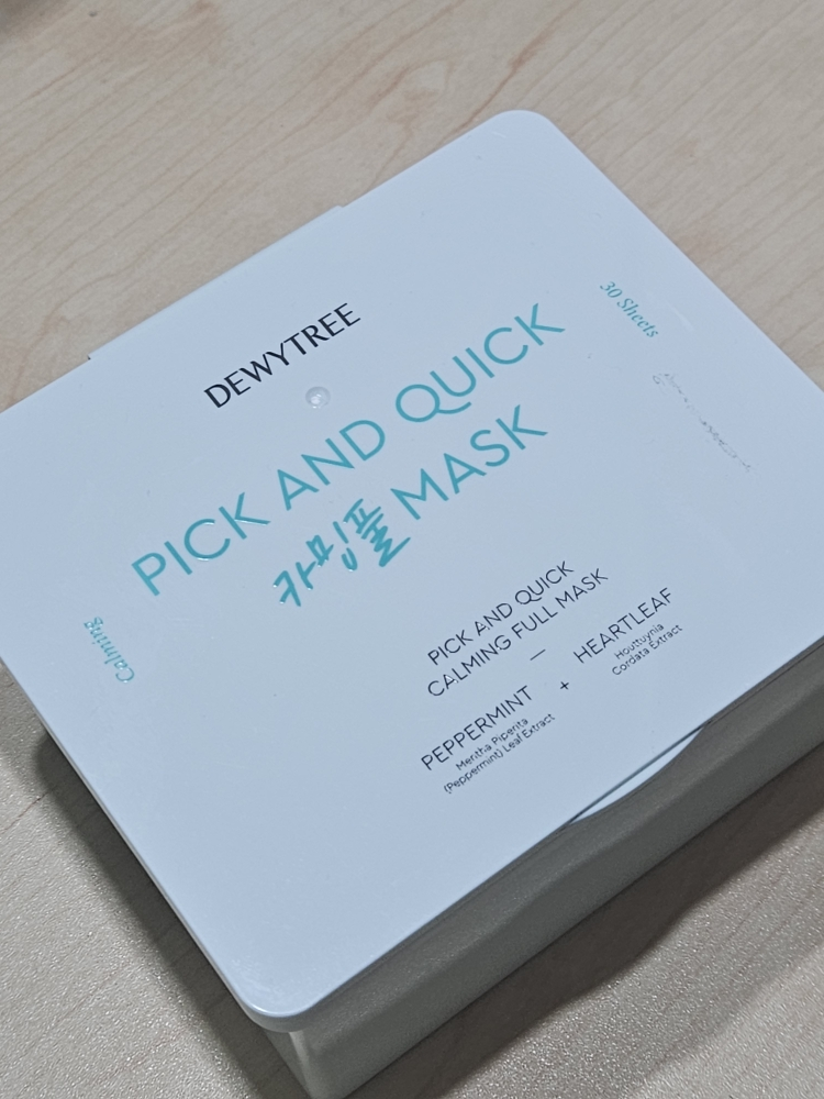 每日抽取式清爽保湿面膜[镇定]的真实用户使用照片