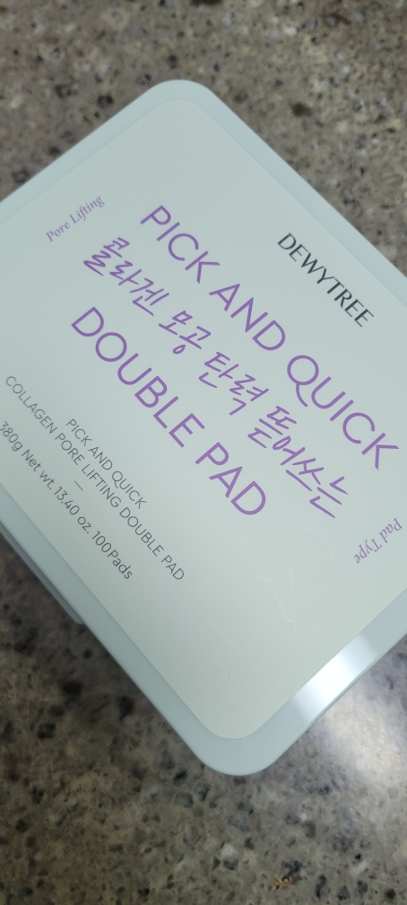 듀이트리 (DEWYTREE) 픽 앤 퀵 뜯어쓰는 더블 패드 [콜라겐모공탄력] review image