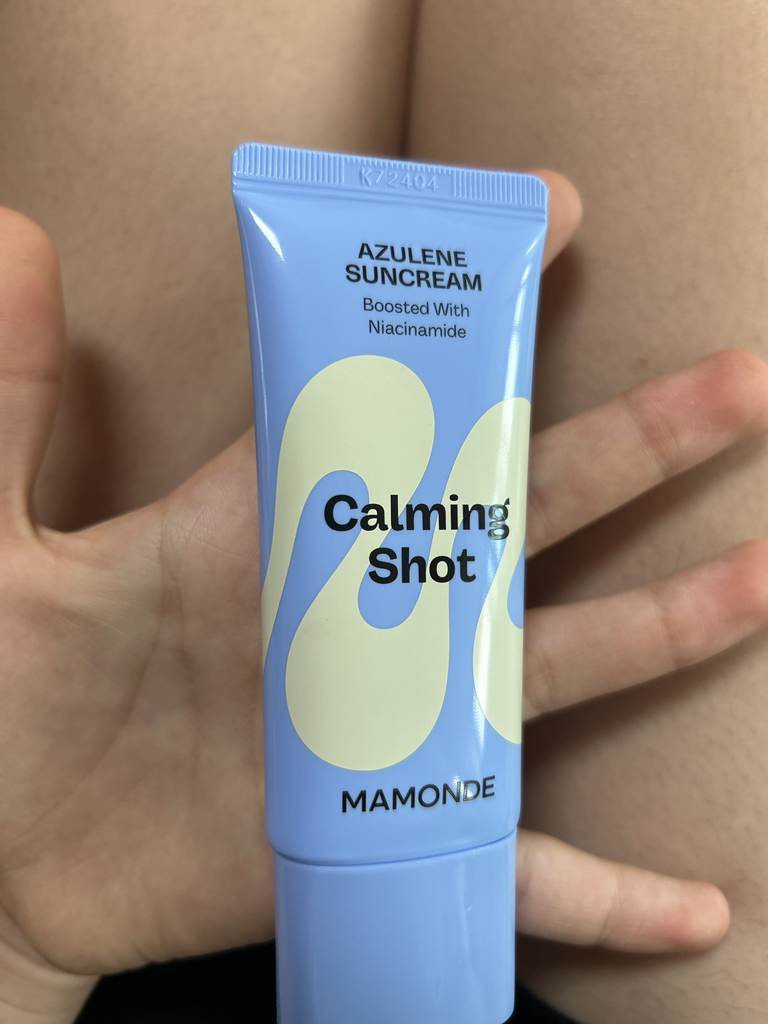 마몽드 (Mamonde) 카밍 샷 아줄렌 선크림 [SPF50+/PA++++] review image