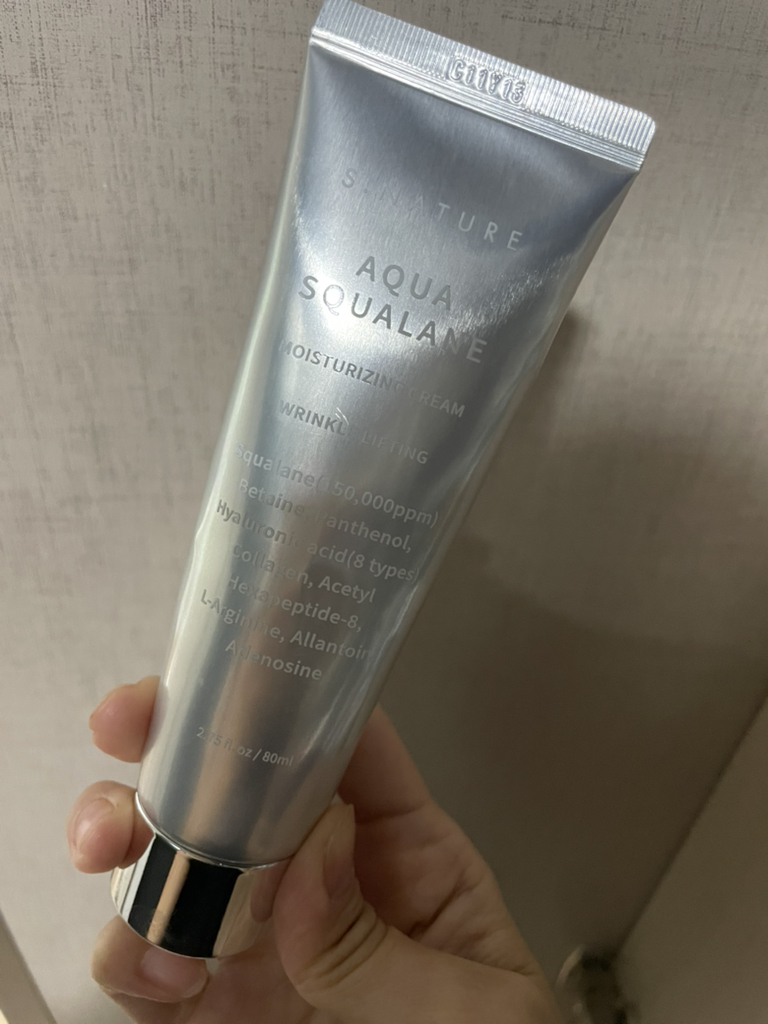 水库角鲨烷补水面霜的真实用户使用照片