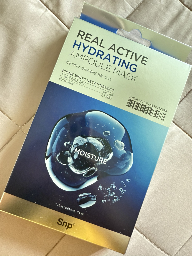 Snp (에스엔피) 리얼 액티브 앰플 마스크 [하이드레이팅] review image