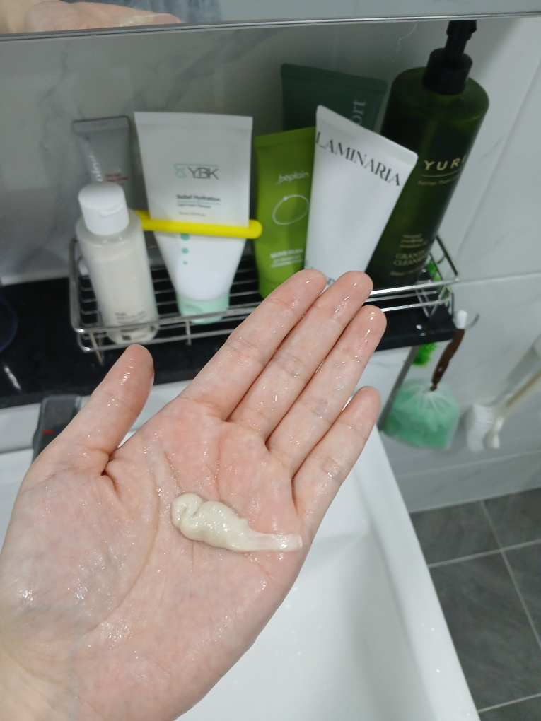 昆布安瓶洁面膏的真实用户使用照片