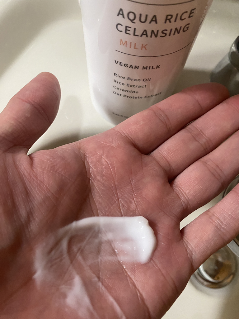 水米洁面乳的真实用户使用照片