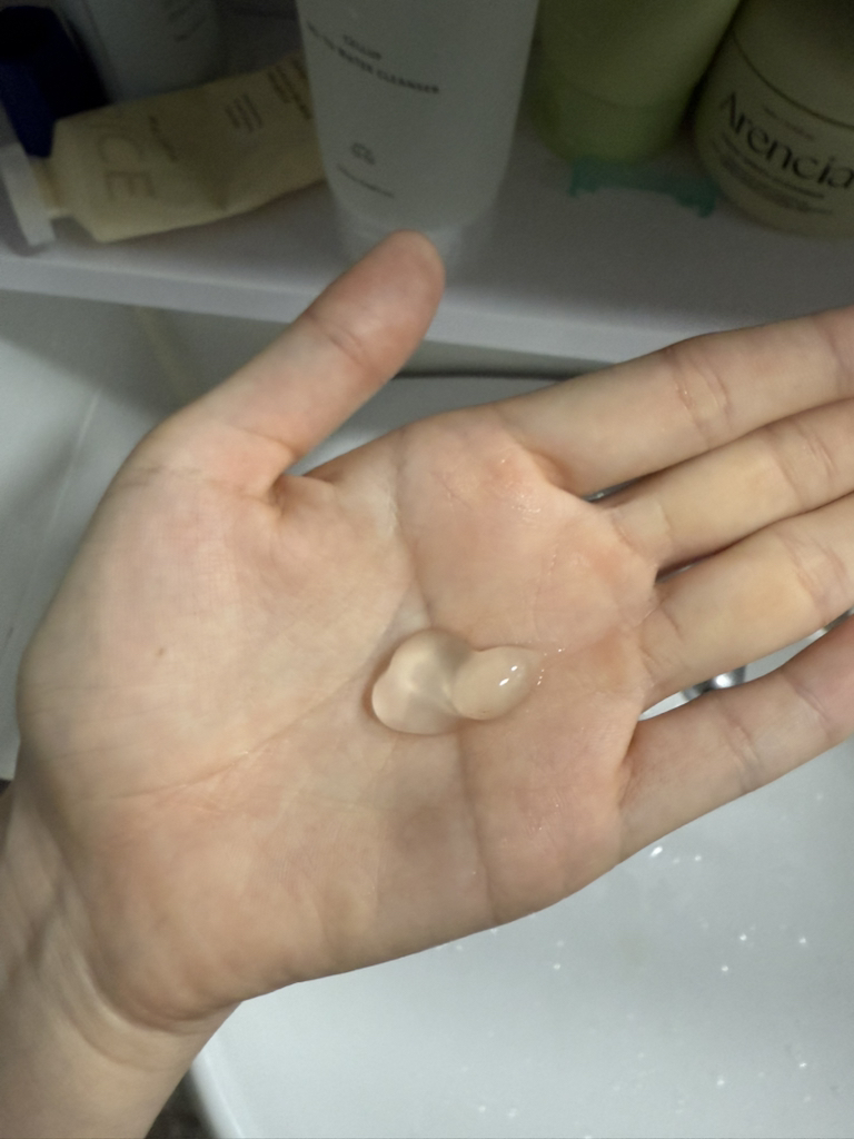 水凝洁面乳的真实用户使用照片