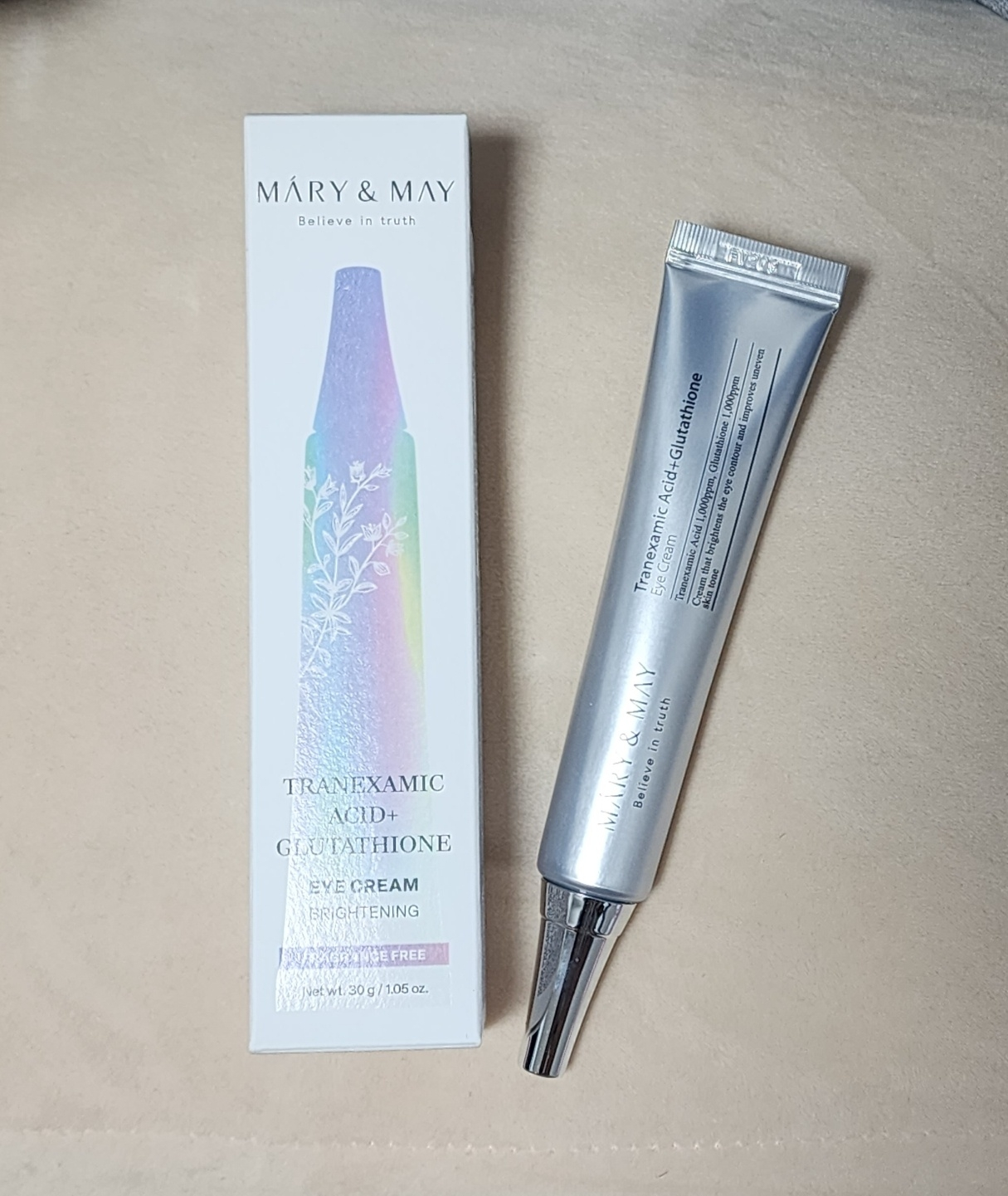마리엔메이 (MARY&MAY) 트라넥사믹산+글루타티온 아이크림 review image