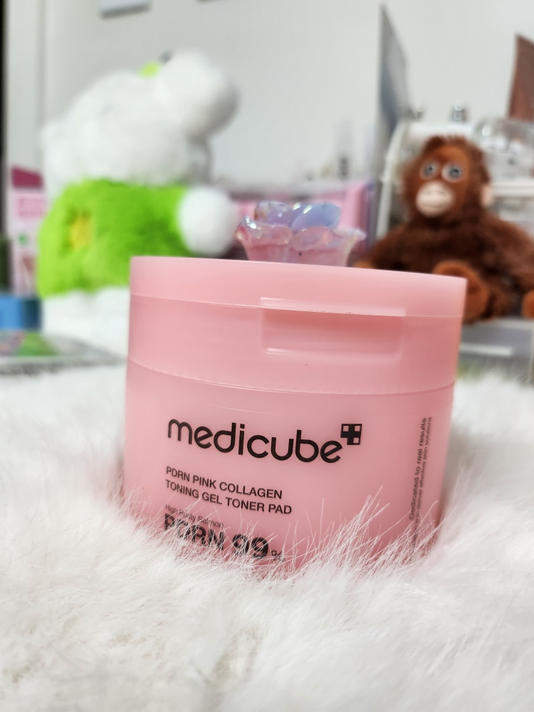 PDRN 粉色胶原蛋白爽肤凝胶化妆棉的真实用户使用照片