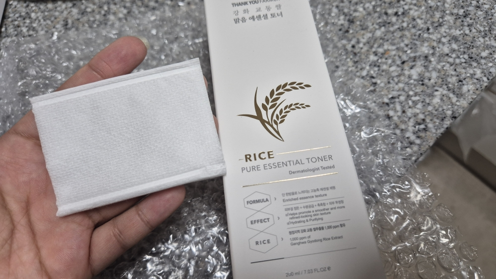 땡큐파머 (THANKYOUFARMER) 강화 교동쌀 맑음 에센셜 토너 review image