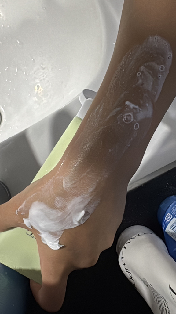北极洁面泡沫的真实用户使用照片