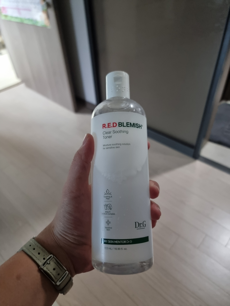 红色痘印清洁舒缓爽肤水的真实用户使用照片