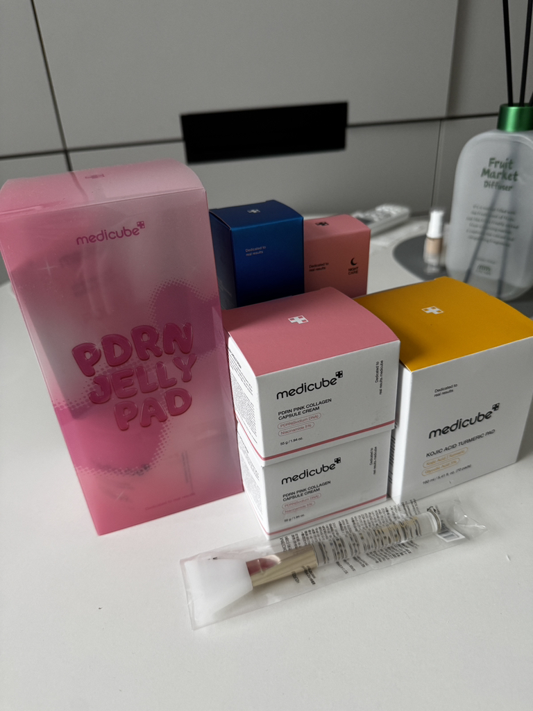 PDRN 粉色胶原蛋白爽肤凝胶化妆棉的真实用户使用照片