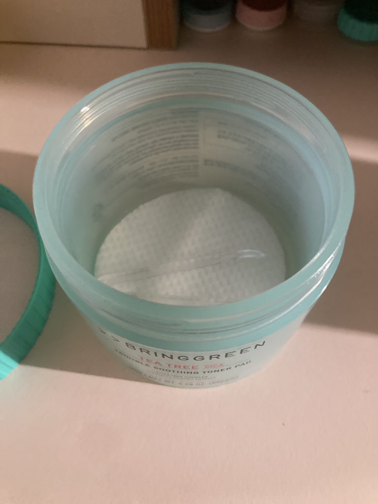 茶树精华舒缓爽肤垫的真实用户使用照片