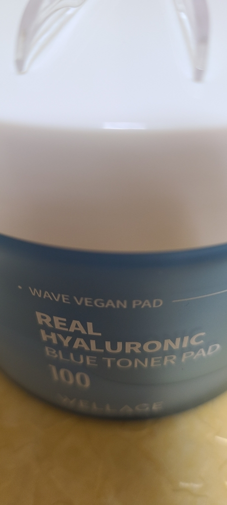 真正的玻尿酸蓝色化妆棉的真实用户使用照片