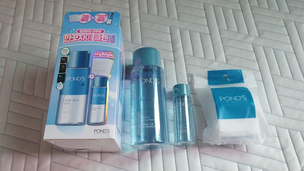 폰즈 (POND'S) 클리어 훼이스 스파 립앤아이 메이크업 리무버 review image