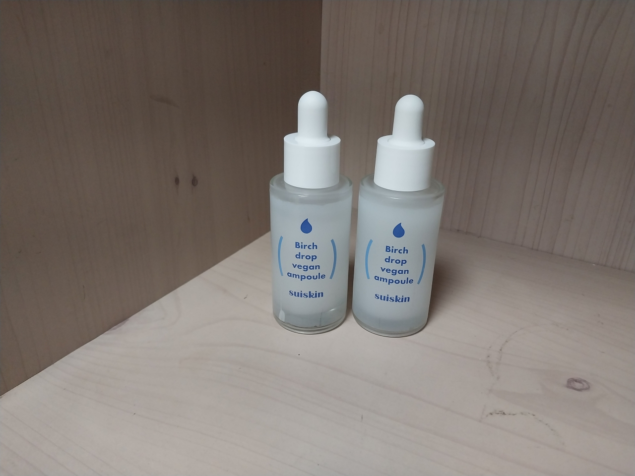 白桦树汁安瓿的真实用户使用照片