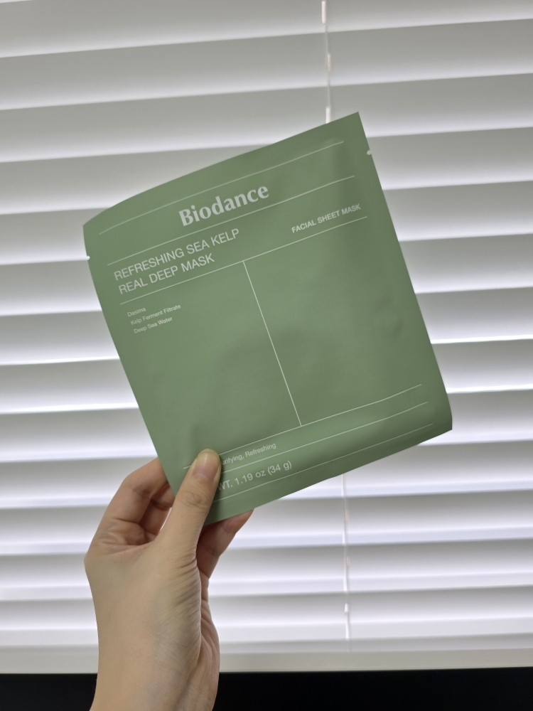 바이오던스 (Biodance) 리프레싱 씨 켈프 리얼 딥 마스크 review image