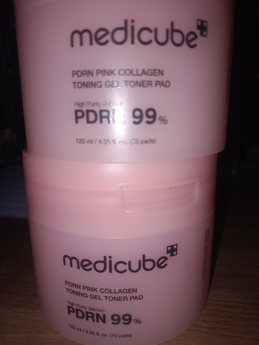 PDRN 粉色胶原蛋白爽肤凝胶化妆棉的真实用户使用照片