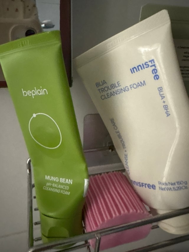 绿豆弱酸性洗面奶的真实用户使用照片