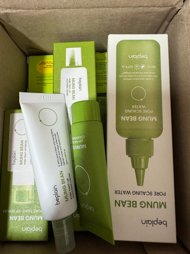 绿豆毛孔除垢水的真实用户使用照片