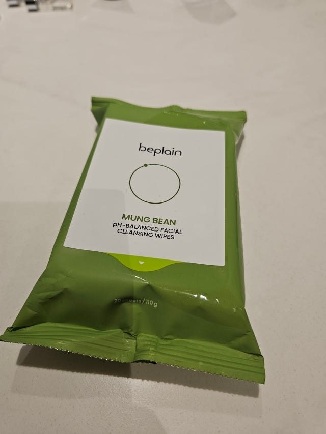 绿豆弱酸性卸妆巾的真实用户使用照片