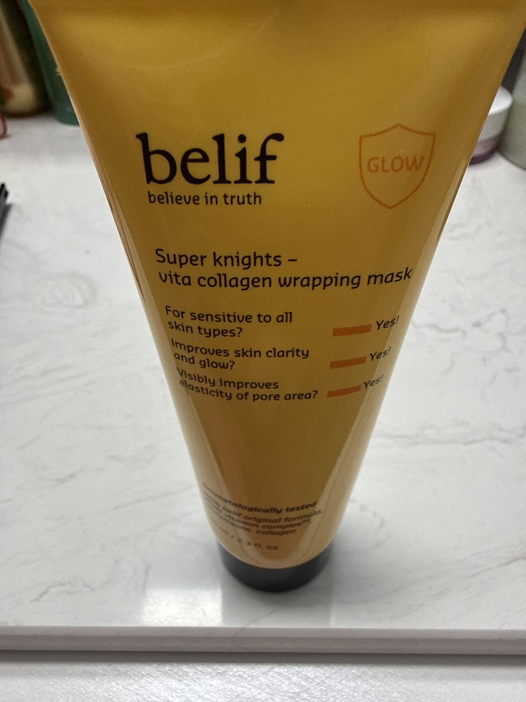 빌리프 (belif) 슈퍼 나이츠 - 비타 콜라겐 랩핑 마스크 review image