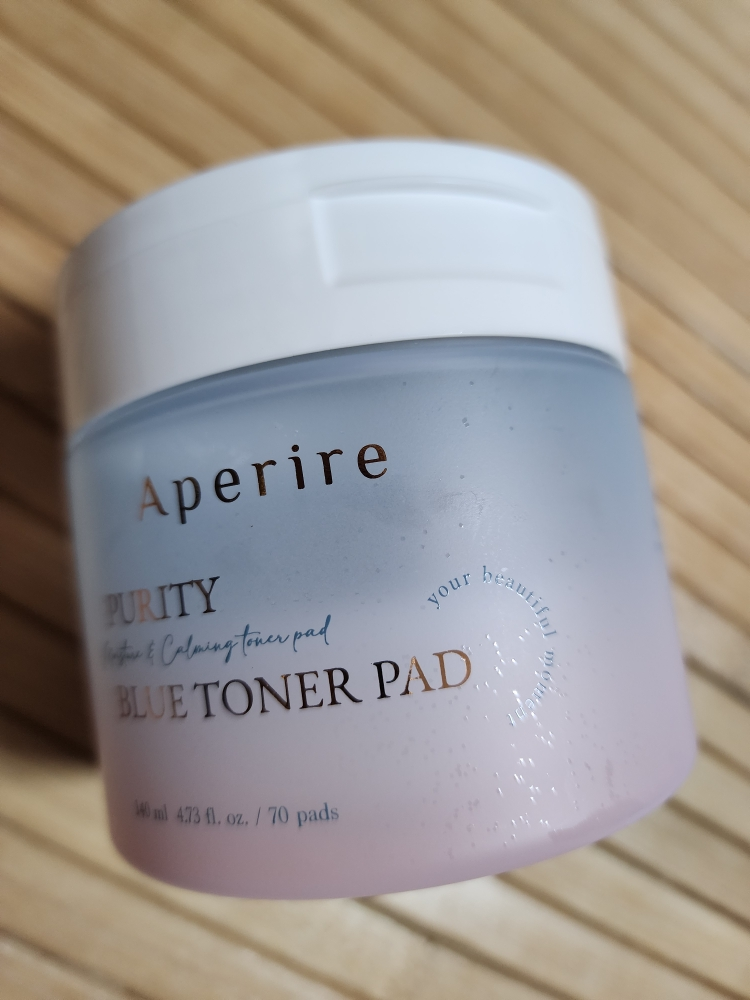 纯蓝色化妆棉的真实用户使用照片