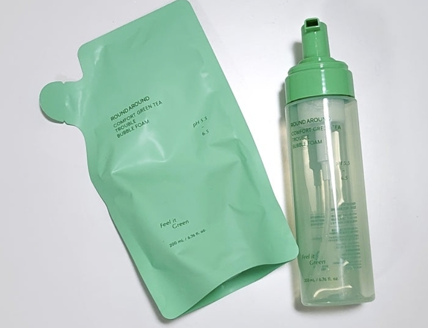 라운드어라운드 (ROUNDAROUND) 컴포트 그린티 트러블 버블폼 review image
