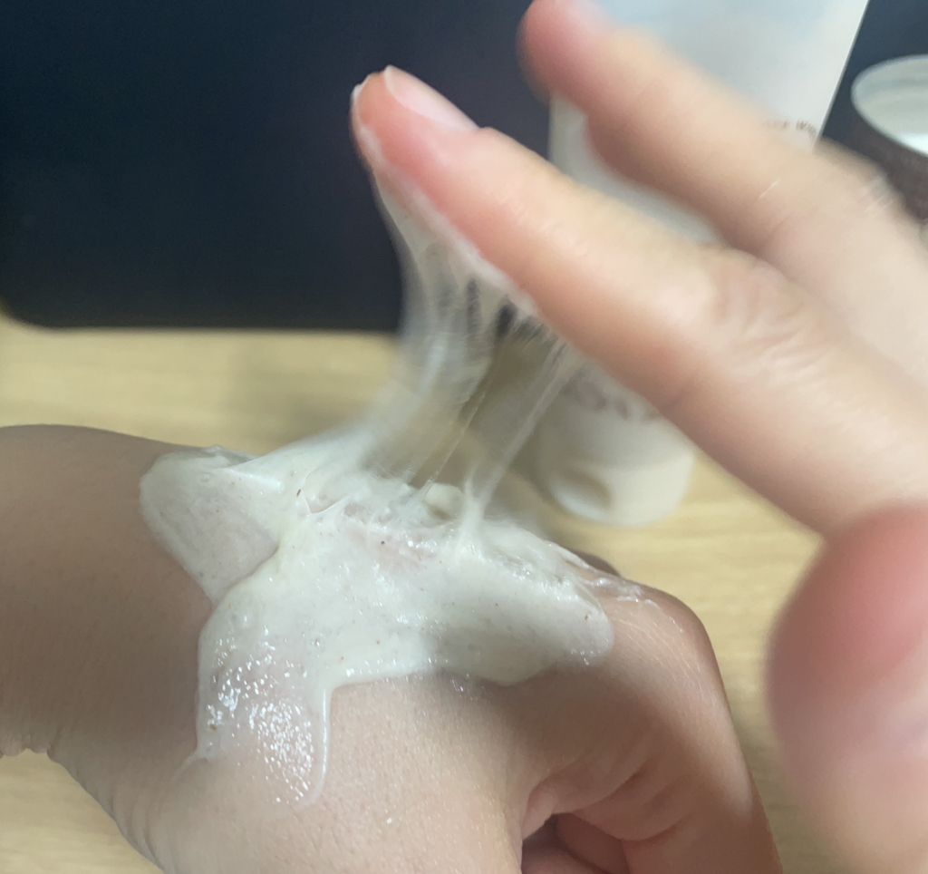 谷物土豆毛孔清洁泡沫的真实用户使用照片