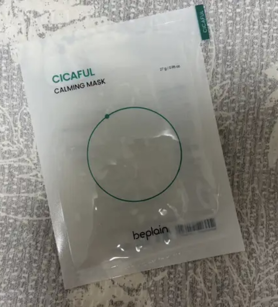 积雪草舒缓面膜的真实用户使用照片