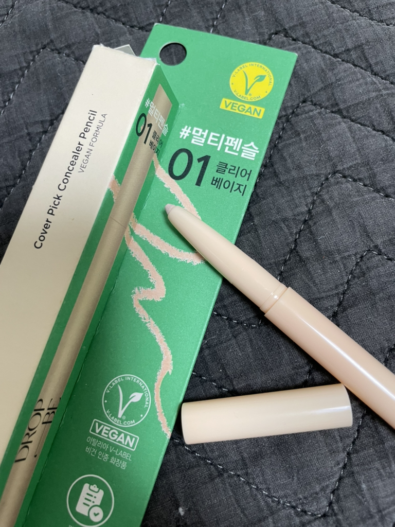 드롭비 (DROPBE) 컬러즈 커버픽 컨실러 펜슬 [클리어베이지] review image