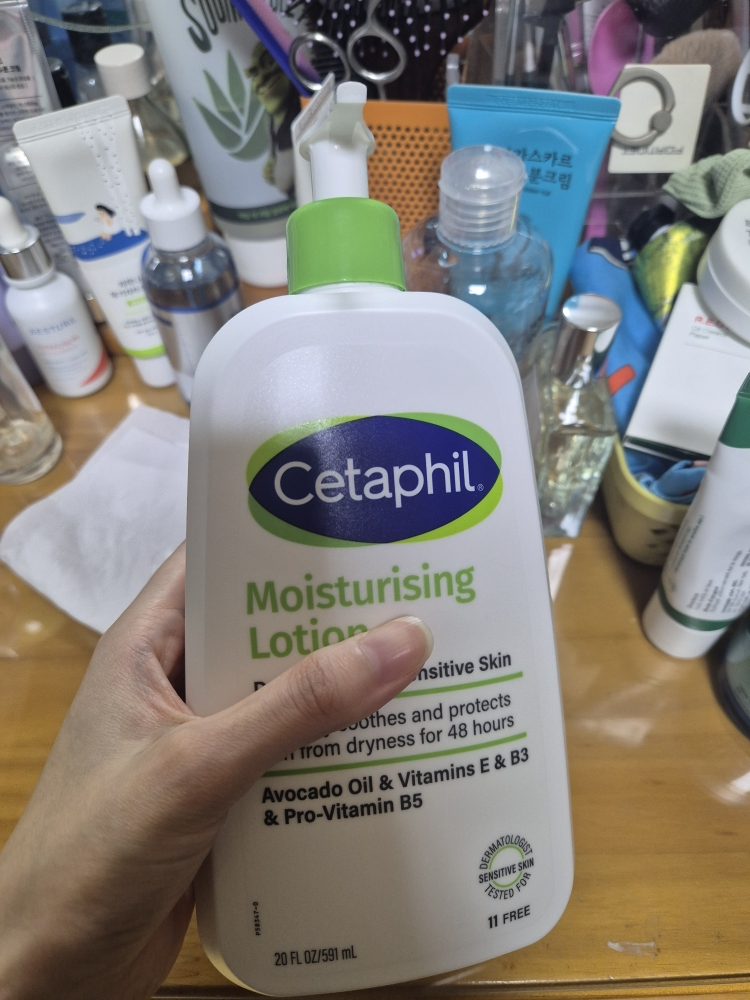 保湿乳液的真实用户使用照片