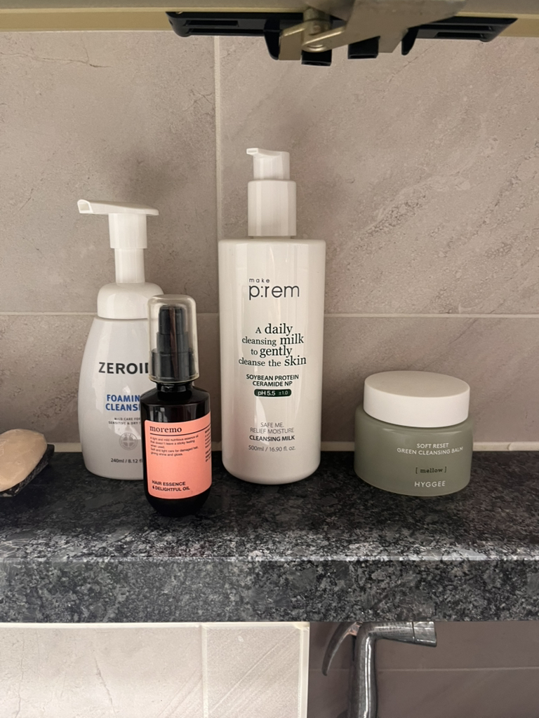 绿色温和卸妆膏的真实用户使用照片