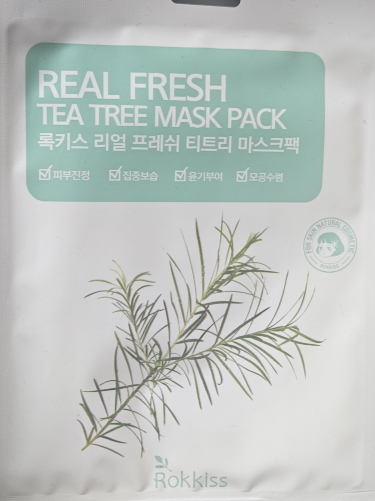 록키스 (Rokkiss) 리얼 프레쉬 마스크팩 [티트리] review image