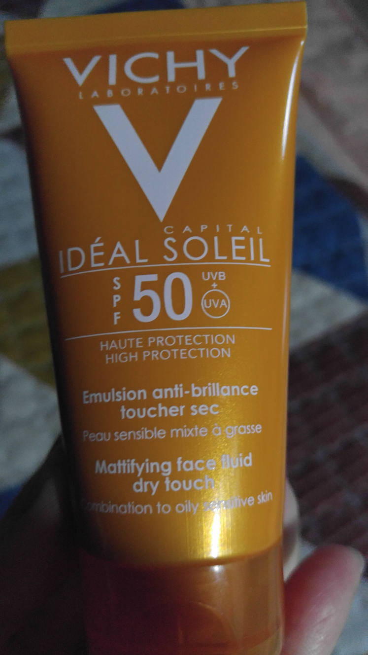 Real user review photo of Ideal Soleil Dry Touch Cream [SPF50+/PA+++]