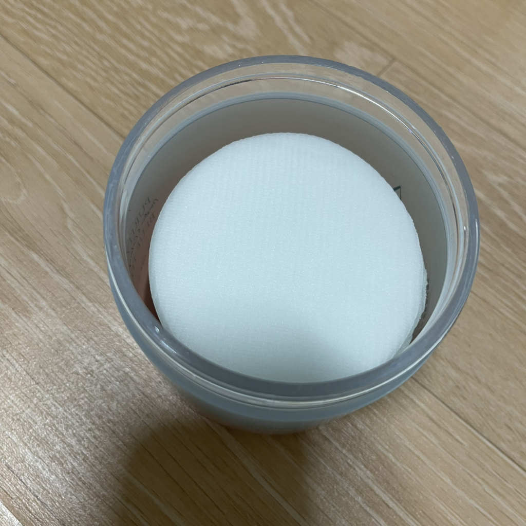 纯蓝色化妆棉的真实用户使用照片