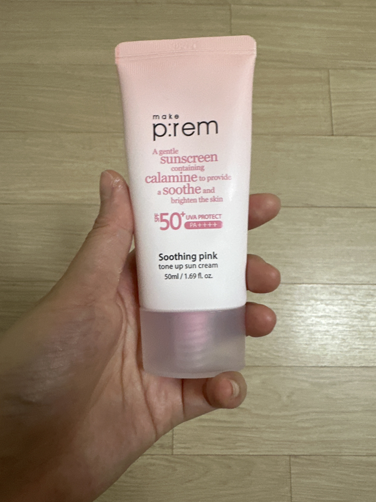 메이크프렘 (makep:rem) 수딩 핑크 톤업 선크림 [SPF50+/PA++++] review image
