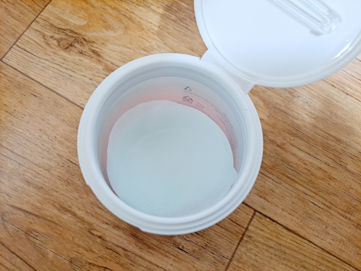 纯蓝色化妆棉的真实用户使用照片