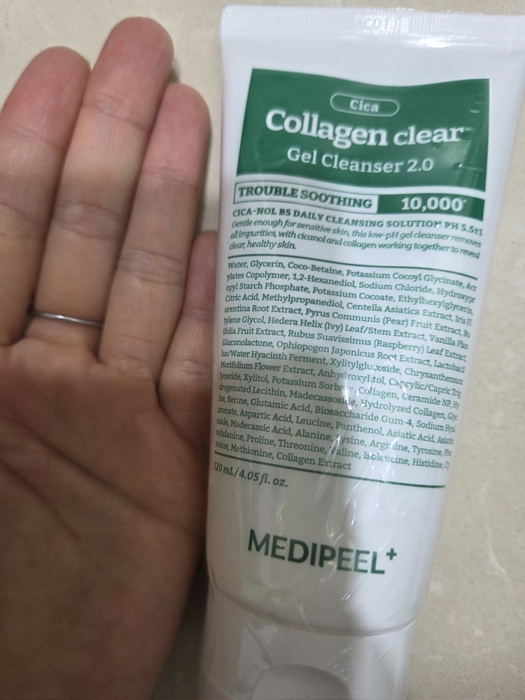 Green Sika 胶原蛋白透明啫喱洁面乳 2.0的真实用户使用照片