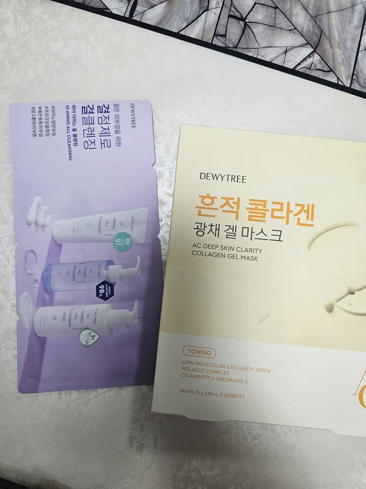 AC深层胶原蛋白凝胶面膜的真实用户使用照片