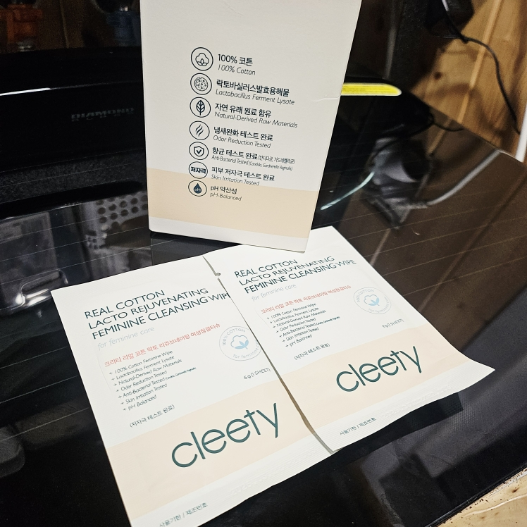 克里蒂 纯棉乳酸焕肤女性湿巾 [无香料］ common.review image