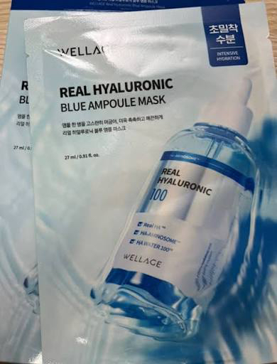 웰라쥬 (WELLAGE) 리얼 히알루로닉 블루 앰플 마스크 review image