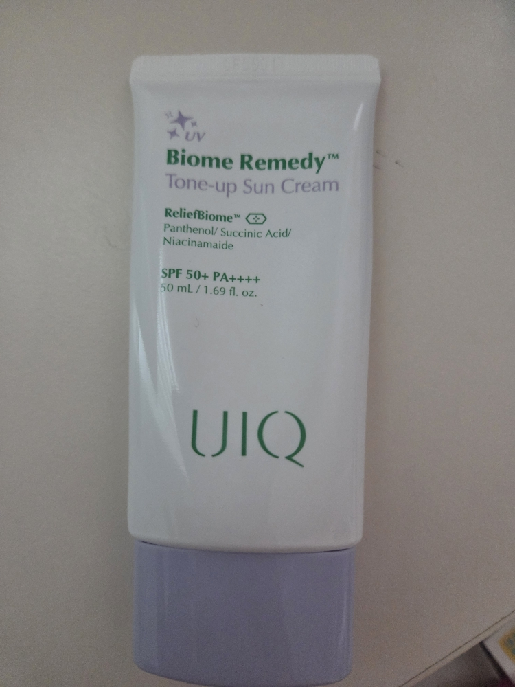 유이크 (UIQ) 바이옴 레미디 톤업 선크림 [SPF50+/PA++++] [보라] review image