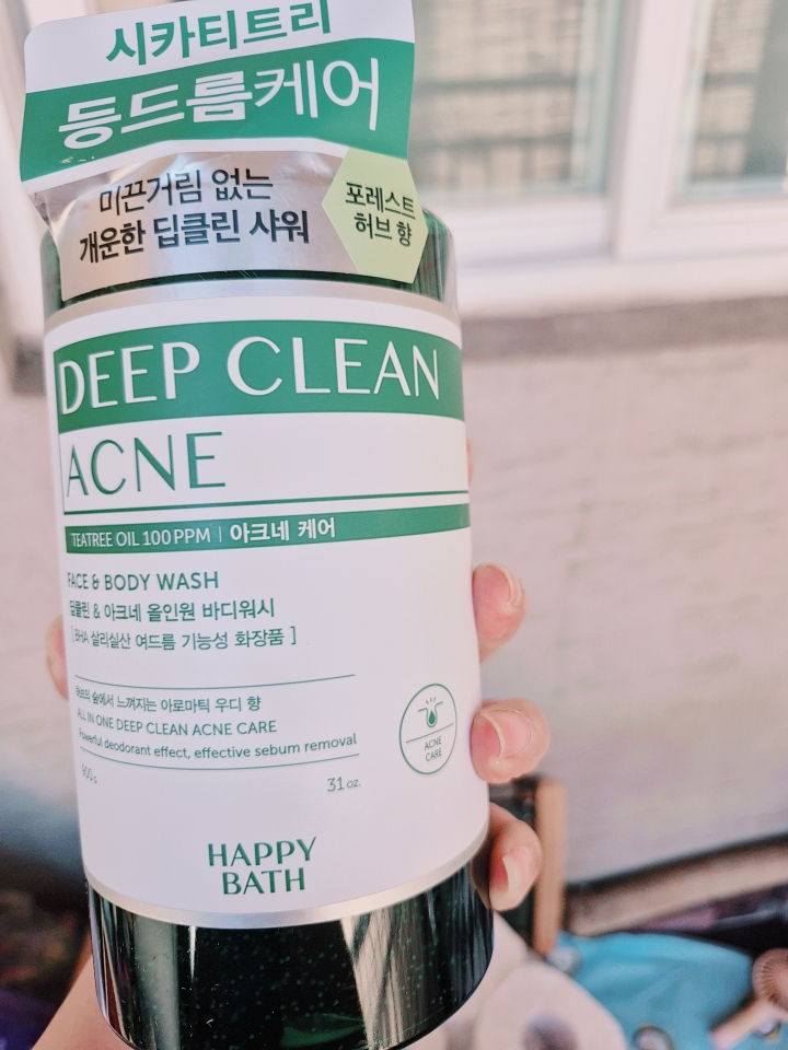 해피바스 (HAPPYBATH) 딥클린 바디워시 [티트리아크네케어] review image
