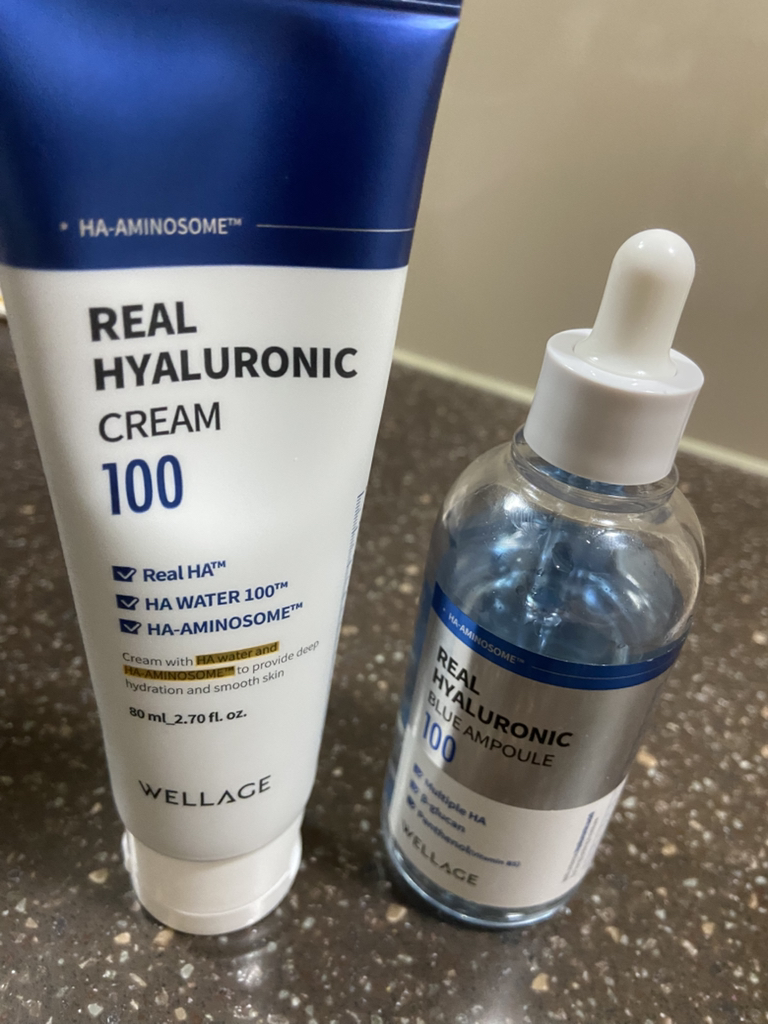 真正的透明质酸 100 面霜的真实用户使用照片