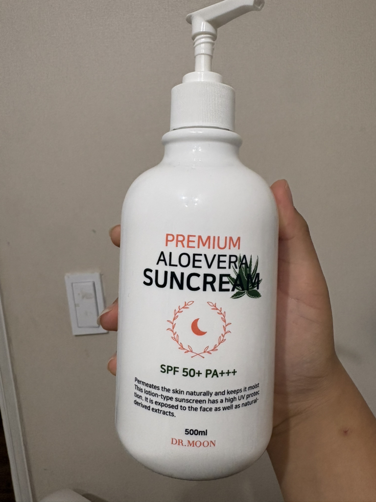 DR.MOON 高级芦荟大容量防晒霜 [SPF50+/PA+++] common.review image