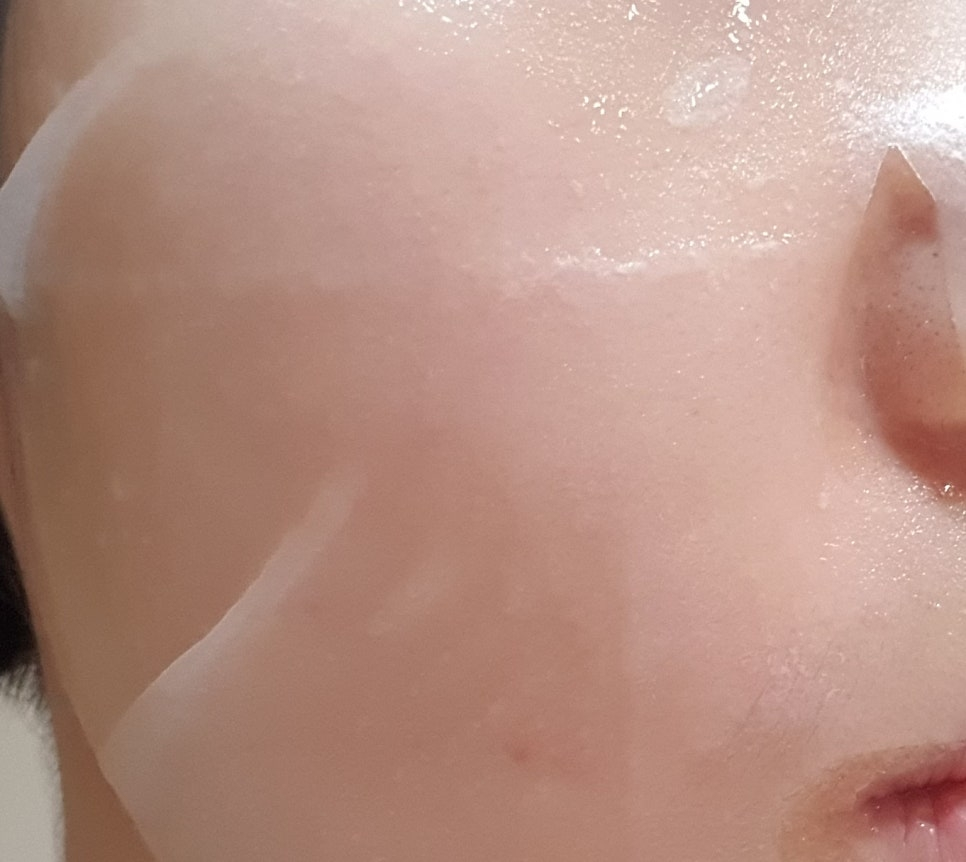 积雪草舒缓面膜的真实用户使用照片