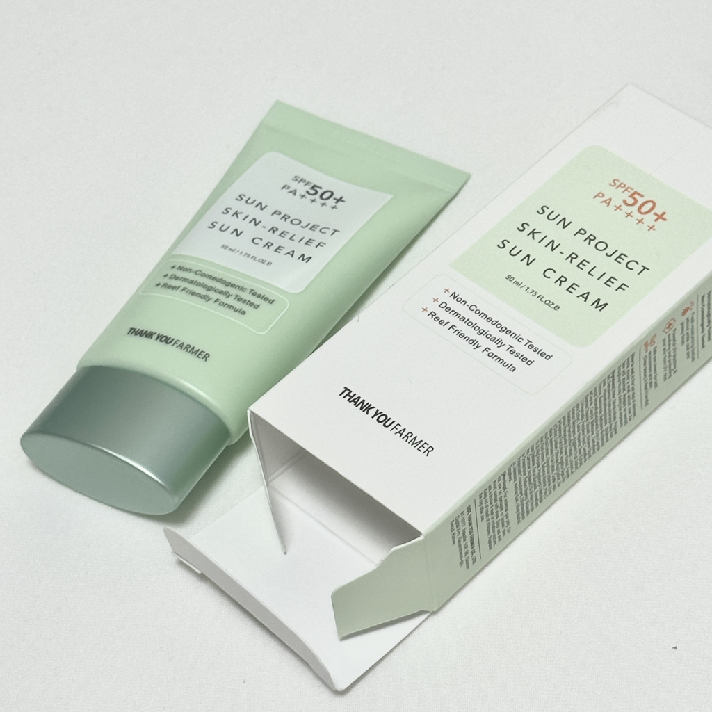 땡큐파머 (THANKYOUFARMER) 선 프로젝트 스킨 릴리프 선 크림 [SPF50+/PA++++] review image
